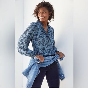 Anthropologie Maeve Colette Peasant Blouse size XS EUC